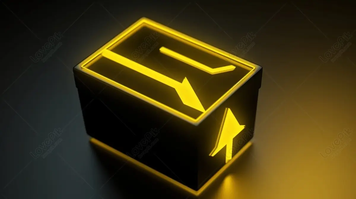 An open box with a return arrow, symbolizing an easy return process
